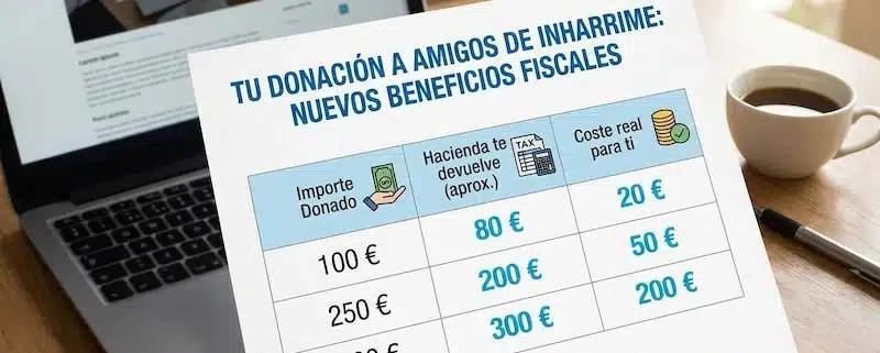 desgravación donaciones
